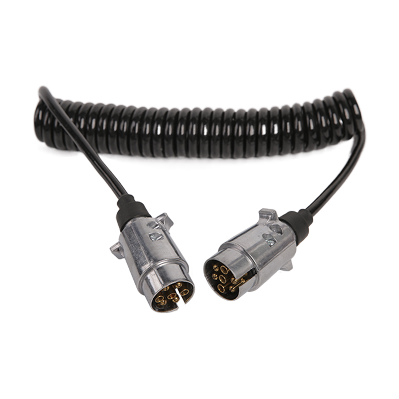7 পোল কালো PU সর্পিল কয়েল JH020